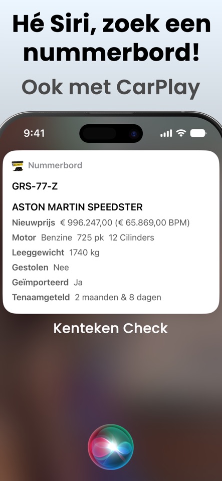 Nummerbord kenteken check scherm