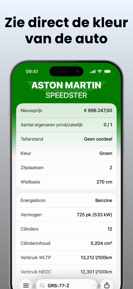 CarPlay ondersteuning in Nummerbord